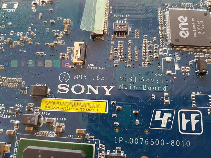 SONY VGN-FZ17 FZ28 FZ35 FZ37 FZ38 MBX-165 Motherboard